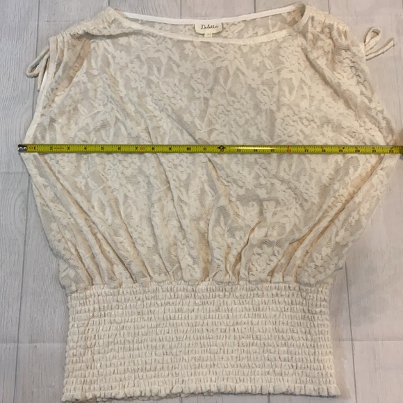 Anthro Delletta Loretta Lace Top - Picture 6 of 7